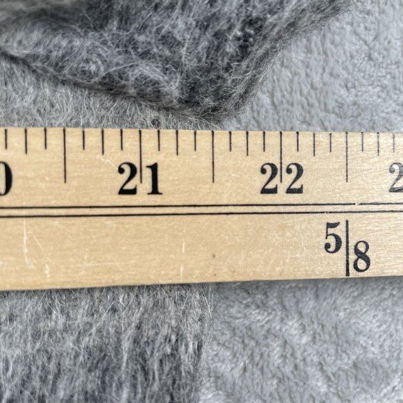 Talbots Jacket Womens 16 Grey Alpaca Wool Blend Plaid Full Zip - Picture 6 of 8